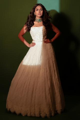 Mrunal Thakur in Breeze Lehenga Set