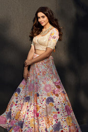 Ivory Iris Lehenga set