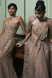 Lysa Saree with cape set