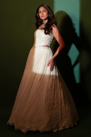 Mrunal Thakur in Breeze Lehenga Set