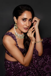 Purple Aster lehenga set