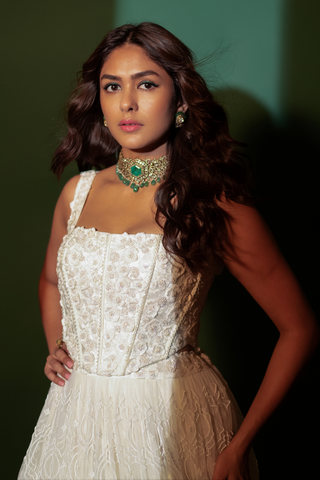 Mrunal Thakur in Breeze Lehenga Set