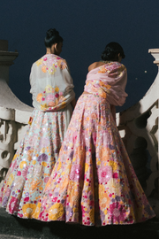 Pink Iris Lehenga set