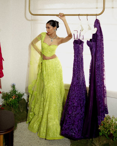 Maryse skirt set with dupatta