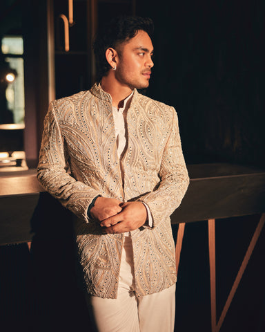 Ishaan Kishan in the Ezra Jacket Set