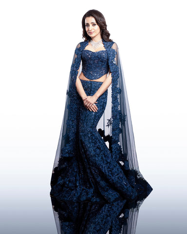 Trisha Krishnan in Maryse Lehenga set