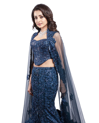 Trisha Krishnan in Maryse Lehenga set