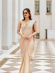 Manushi Chillar in Evaya Saree Set