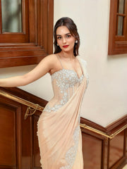 Manushi Chillar in Evaya Saree Set