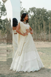 Ivory 3D floral Léna set.