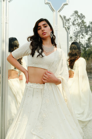 Ivory Zayna lehenga set