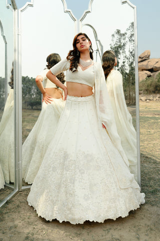 Ivory Zayna lehenga set