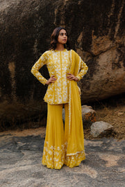 Yellow Lyra Kurta set