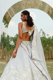 Cloudy blue Ivy Lehenga