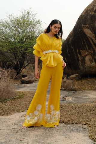 Yellow Moira Pant set