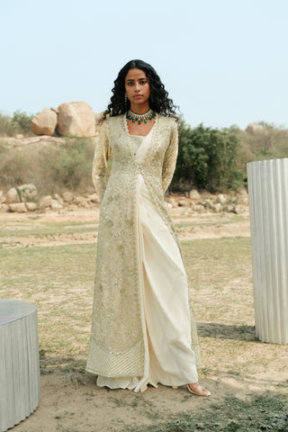 Ivory Áine saree set