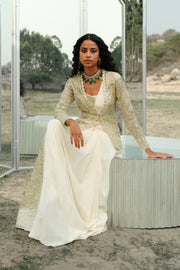 Ivory Áine saree set