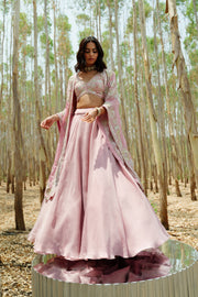 Muted Pink Trey cape set