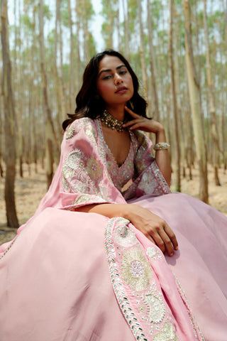 Muted Pink Trey cape set