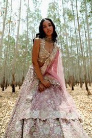 Muted Pink Leola Lehenga set