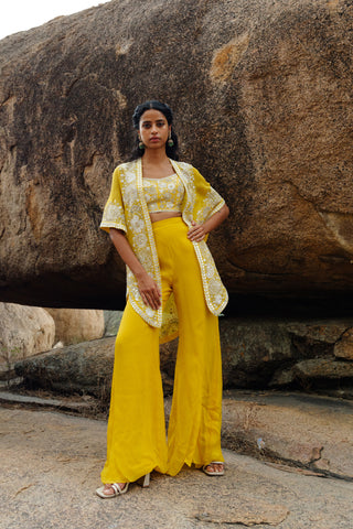 Yellow Ilana Cape set