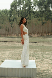 Ivory floral Agnes jumpsuit