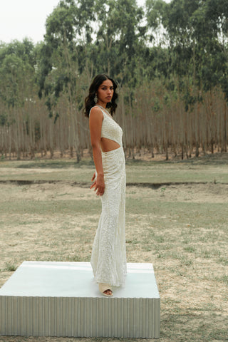 Ivory floral Agnes jumpsuit