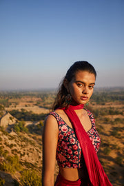 Ivy Draped saree set