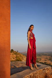Ivy Draped saree set