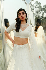 Ivory Zayna lehenga set